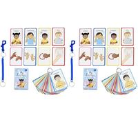 Amonev My Feelings and Emotions BSL Cards For Speech Delay Non-Verbal or deaf Children. 27 Visual Aid Cards, developing Empathy and Social Skills Autism SEN, 5.5 * 8.9 centimeters (Pack of 2)