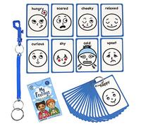 Amonev My Feelings cards and Emotions Flashcards For Special Needs, Autism as Cue Cards, Aiding with Empathy and Social Skills, Also a great tool for SENCO
