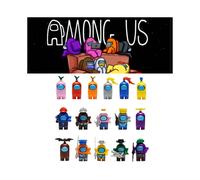 Among Us 16-Piece Mini Building Block Set - Interactive Group Play, Kids Room Decor & Collectible Gift