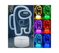 Among us 3D Illusion Desktop Lamp Coffee Table Decor LED Sensor Night Lamps