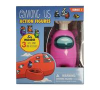 Among us Action Figure Crewmate Medium Size Pink & Accessories - Box 1 of 4