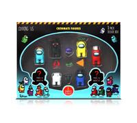 Among Us Crewmate Figures 8 Pack Deluxe Box, Official Merchandise Perfect Collectable Figure Gift (Blue)