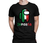 Among Us Gamer Impasta Men's T-Shirt, black, S