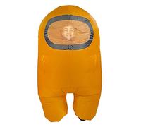 Among Us Officially Licenced Inflatable Costume Impostor Crewmate Kids & Adult (Orange, One Size Child)