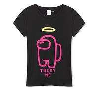 Among Us Tshirt for Girls Kids Gamer Gifts (7-8 Years, Black)