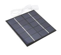 AMONIDA 1.2W Solar Panel Charger for Phone Power Bank Battery Polycrystalline Silicon for Emergency Power Supply