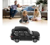 AMONIDA 1 32 Alloy Diecast Model Car with Sound Light Openable Doors Hood Trunk Pull Back for Boys Girls (Black)