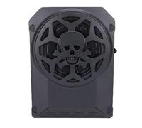 AMONIDA 10 Inch Active Car Subwoofer, 800W Peak Power Subwoofer, Aluminum Alloy Shell with Colorful LED Light & APP Control, Ideal for Under Seat or Trunk Installation