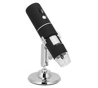 AMONIDA 1080P WiFi Digital Microscope 2MP Magnifier Camera with 8 LED Lights for Jewelry Inspection ABS+Cast Iron