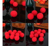 AMONIDA 10Pcs Red Soft Sponge Ball Trick Props for Magical Comedy Show - Mini Sponge Ball, Props, Suitable for Performers and Entertainers