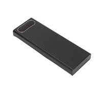 AMONIDA 10x Battery Storage Box Portable DIY Power Bank with LCD Display for Charging Devices on the Go Black ABS 190g