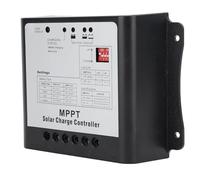 AMONIDA 15A MPPT Solar Charge Controller, 12V 24V Battery Regulator with LCD Display for AGM, GEL, Flooded Lithium Battery, Over Temperature Protection