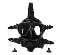 AMONIDA 180° Panoramic Full Face Diving Goggle Leakproof with Camera Mount for Underwater Exploration - Silicone Material