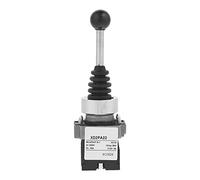 AMONIDA 1pc XD2PA22CR Joystick Switch, 2NO 2 Position Spring Return Momentary Switch, Rubber Sleeve Cover Joystick for Industrial Control AC 50Hz DC Circuits Magnetic Starter