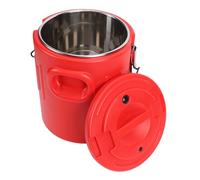 AMONIDA 20L Insulated Food Container, Stainless Steel Triple Layer Thermal Soup Bucket, Container with 24 Hour Temperature Retention and Locking Buckles for Restaurant Catering Outdoor