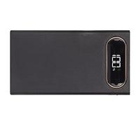 AMONIDA 22.5W DIY Power Bank Compact Portable Battery Storage Box with LCD Display for On-the-Go Use, Black, 12x18650 Battery