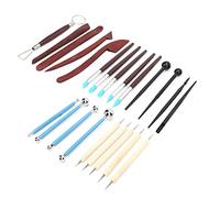 AMONIDA 23 Pcs Pottery Tools Set, Essential Clay Sculpting Tools, Perfect for Carving and Modeling, Suitable for Crafts and Projects, Made of Composite Wood and Steel