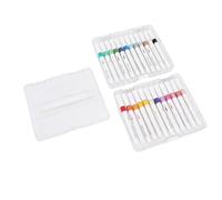 AMONIDA 24 Colors Acrylic Paint Markers, Direct Use No Shake Needed Art Supplies, Various Surfaces Markers with Storage Box, Ideal for Artists, Beginners & Gifts