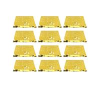 AMONIDA 24 Pcs Shimmer Wall Backdrop for Wedding Birthday Bachelorette Party Planners,Dazzling Sparkle Effect Under Light,Easy Installation with Grid Clipspc Pet Mirrored Square (12PCS)