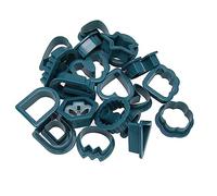 AMONIDA 24pcs Polymer Clay Cutters for Creative Earrings Thickened Edge Food Safe Plastic for Jewelry Making and Art (Blue)