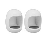 AMONIDA 2Pcs Mini UV Nail Lamp Quick Drying LED Light for Nail Art At Home or Salon - Eggshell Design