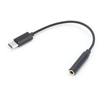 AMONIDA 3.5mm TRRS to Type-C Adapter Cable Weaving Braid Wire for Great Music Enjoyment and Hands-Free Calls Type-C Port Phone Applicable for Gaming and Video Chat Black 1 X 3.5mm TRRS to - Cable