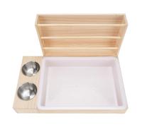 AMONIDA 3 in 1 Rabbit Hay Feeder for Guinea Pigs & Small Pet Owners,Combines Hay Holder Litter Box 2 Bowls,Reduces Cage Clutter,Anti Tipping Solid,Large Capacity for Less Refills