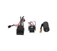 AMONIDA 3670 2650KV Brushless Motor Super Smooth Performance + 120A ESC + Cooling Heatsink Set for 1/8 RC Cars