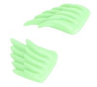 AMONIDA 3D Wing Shoe Decor Innovative Charms for DIY Shoe Accessories with Holes, Fun Premium ABS Material, Perfect for Teens and Adults, 1 Pair (Fluorescent Green)