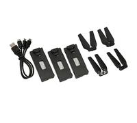 AMONIDA 3PCS 3.7V 1800mAh Drone Battery Pack Easy-to-Use for E88 E88PRO E525 E99 for Drone Pilots