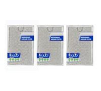 AMONIDA 3pcs Aluminum Microwave Grease Filter Replacement Effective Grease (7.64x5.12in Fit for 530446410)