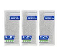 AMONIDA 3pcs Aluminum Microwave Grease Filter Replacement Effective Grease (Fit for W10208631A)