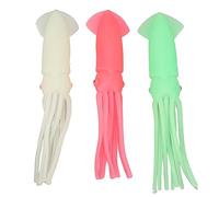 AMONIDA 3pcs Soft Octopus Squid Fishing Lures High Simulation Glow in The Dark for Anglers Rubber (23cm)