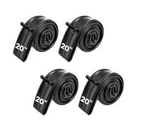 AMONIDA 4 Pcs 20 Inch Bicycle Inner Tube Self Sealing Rubber Tire Tubes for Folding Bikes and Commuting (4 Inner Tubes + 2 Tire Levers for 20x1.75/2.125)