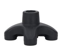 AMONIDA 4 Prong Cane Tip, Heavy Duty Rubber Self Standing Cane Foot Cover, Non Slip Texture & Shock Absorption Tip, for Canes with 19mm Threaded Shaft