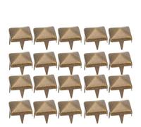 AMONIDA 400 Sets Spike Studs Premium Brass Rivets Easy Install for Leathercraft Bags Coats Shoes 4MM-7MM Gold Silver Gun Color Bronze (Bronze #24)