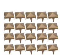 AMONIDA 400 Sets Spike Studs Premium Brass Rivets Easy Install for Leathercraft Bags Coats Shoes 4MM-7MM Gold Silver Gun Color Bronze (Bronze #25)