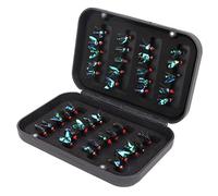 AMONIDA 40Pcs Realistic Fly Fishing Lures with Durable Hooks Great for Fishing Enthusiasts Targeting Trout and Bass in Various Waters