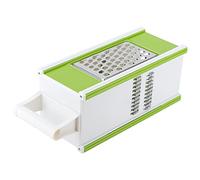 AMONIDA 5 in 1 Shredding Machine, Multifunctional Vegetable Grater and Peeler for Kitchen Use, Green and White, Compact Size, Portable