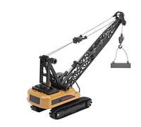 AMONIDA 50 Model Crawler Crane, Alloy Engineering Vehicle Static Toy, Crawler Crane Toy with Rubber Track, Ideal for Children Kids Brain Development
