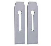 AMONIDA 51mm Steel Planer Blades, Durable High-Performance Hand Planer Replacement for Woodworking Projects, 2 Pcs