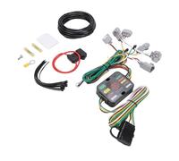 AMONIDA 56349 Replacement 4 Pin Connector Trailer Wiring Harness with Plug and Play, 4 Way Flat T Connector Custom Towing Hitch Wiring, Stable Connection Vehicle Side Connectors