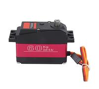 AMONIDA 60KG Digital Servo High Speed Large Torque Waterproof for RC Car Robot Ships 81x49x30mm Rose Red
