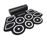 AMONIDA 9 Pads Electronic Drum Set for Kids Portable Silicone and ABS Roll Up Drum Pad with Built In Speakers for Home and Outdoor Parties
