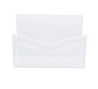 AMONIDA Acrylic Desktop Mail Holder, Envelope Stand, Mail Sorter with Lightweight Shatterproof Scratch Proof, Ideal for Home Office School, 6.0x2.6x3.9inch (Transparent)
