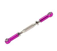 AMONIDA Adjustable Aluminum Servo Links Tie Rod Set 6 Pcs Strong Durable Performance for RC Car Accessories 81-96mm Red Purple Blue Gold Silver (Purple)