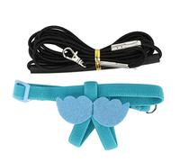 AMONIDA Adjustable Bird Harness Leash with Cute Wings Lightweight Elastic Straps for Parrots Training and Outdoor Play 1 Unit (Blue)