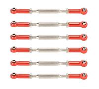 AMONIDA Adjustable Push Rods 6Pcs Aluminum Alloy Turnbuckle for RC Car