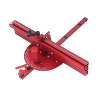 AMONIDA Aluminum Alloy Table Saw Miter Gauge System for Woodworkers Doing Precision Cutting,High Bevel Accuracy with Flexible Angle Locking,Fits 30mm/45mm T Tracks,Complete