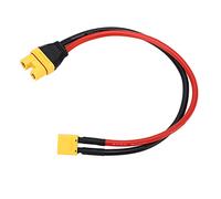 AMONIDA AS150U Female to XT90 Male Connector, 8AWG 35cm/13.8inch Weather Resistant Reliable XT90 Male Connector Silicone Shell for Planters Sky Flight Charger
